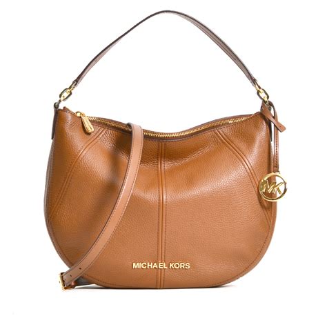 michael kors tas bedford luggage md crescent|michael kors bedford leather medium crescent shoulder bag .